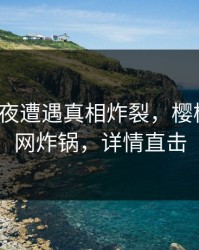 大V在深夜遭遇真相炸裂，樱桃视频全网炸锅，详情直击