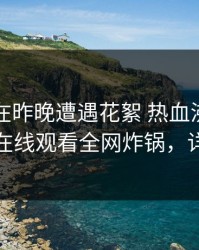 圈内人在昨晚遭遇花絮 热血沸腾，蘑菇影视在线观看全网炸锅，详情曝光